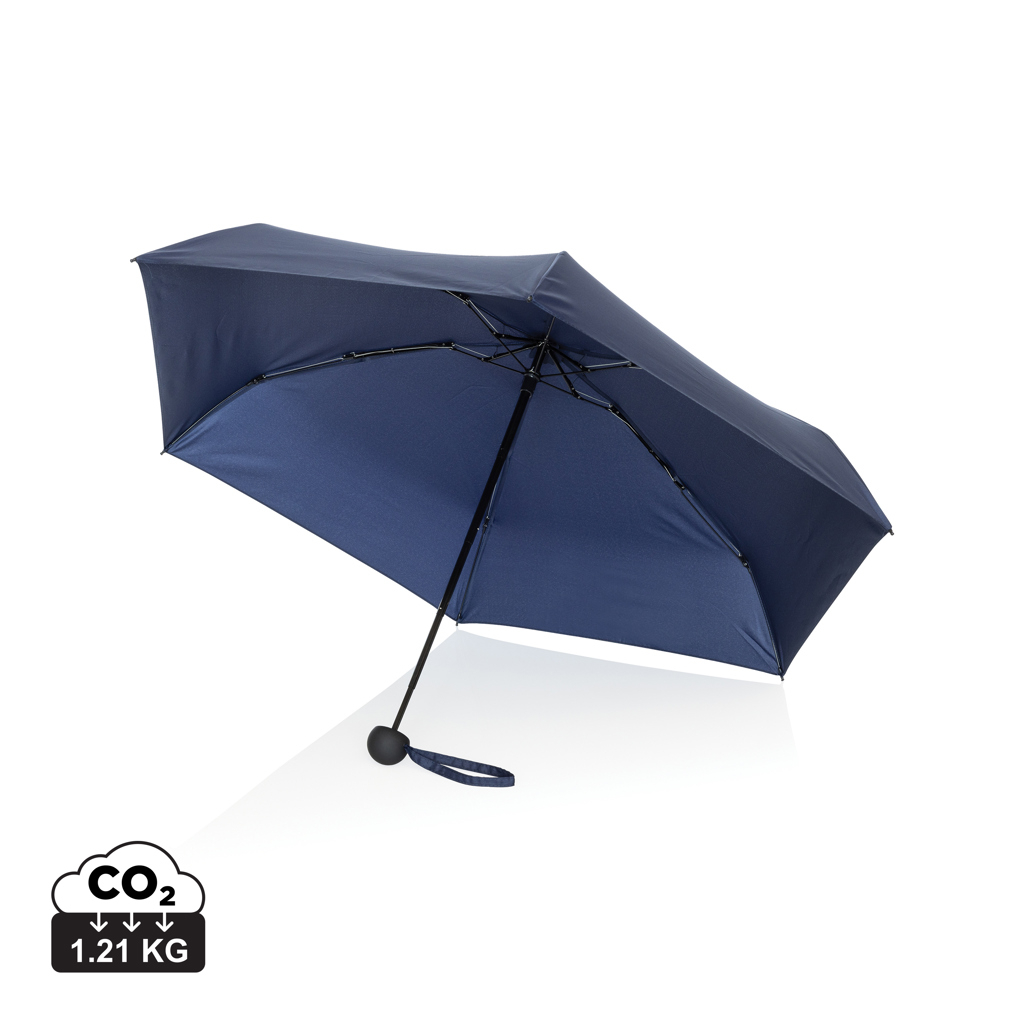 Mini-parapluie personnalisable rPET Aware™ Bleu marine